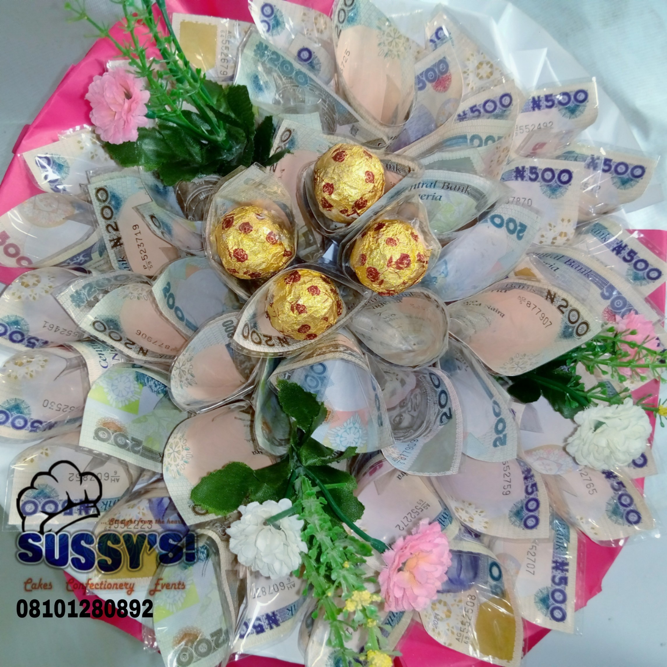 Bronze Money Bouquet